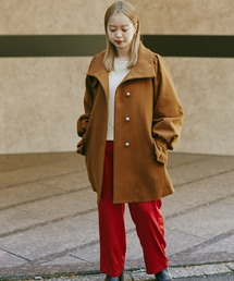 mici | (mici)【先行予約 10月上旬-10月中旬入荷予定】スタンドカラーミドルコート(その他アウター)