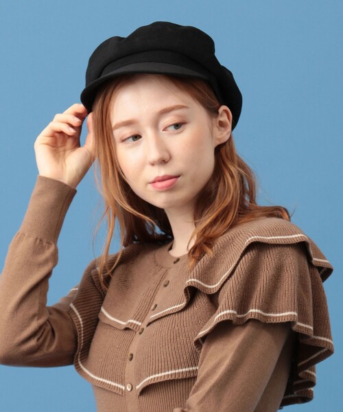 DEICY（デイシー）の「キャスケット（キャスケット・レディース・ブラック/ブラック系その他・FREE）」の2枚目の写真