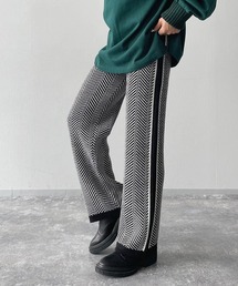 PAGEBOY | ヘリンボーンニットパンツ(その他パンツ)