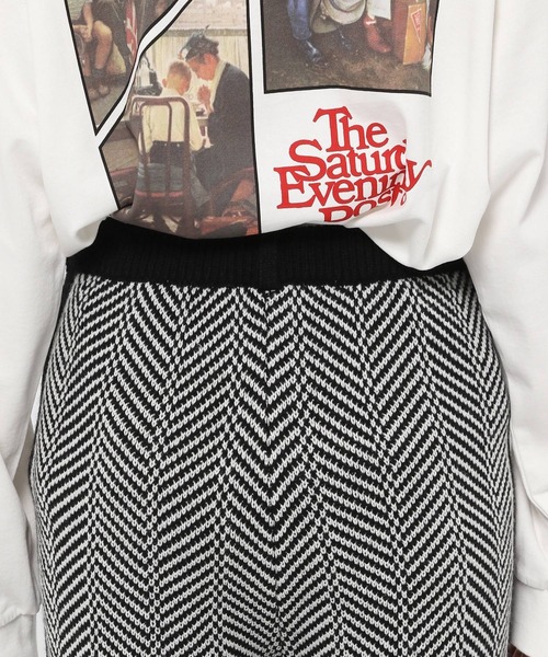 PAGEBOY（ページボーイ）の「ヘリンボーンニットパンツ（その他パンツ・レディース・ブラック/グリーン系その他・FREE）」の12枚目の写真