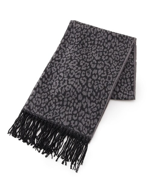 DRESKIP（ドレスキップ）の「◆ジャカードヒョウ柄ストール（ストール/ショール・レディース・ブラウン系4/ブラック系3/ベージュ系3・00）」の5枚目の写真