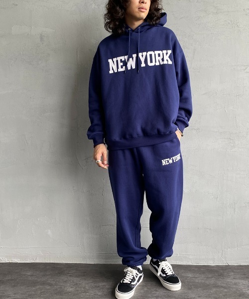 Russell Athletic（ラッセルアスレティック）の「[RUSSELL ATHLETIC/ラッセルアスレチック] 別注カレッジプリントスウェットパーカー（パーカー・レディース・ネイビー/ヘザーグレー/オフホワイト・L/M）」の7枚目の写真
