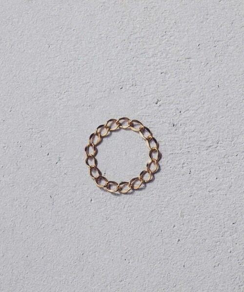 and cloud（アンドクラウド）の「Curb Chain Ring（リング・レディース・ブラック/シルバー/イエローゴールド・L/S/M）」の14枚目の写真