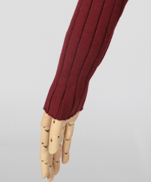 Julia Boutique（ジュリアブティック）の「金ボタン付きリブニットタイトワンピース/21656（ワンピース・レディース・ブラック/ボルドー/モカ・ONE）」の17枚目の写真