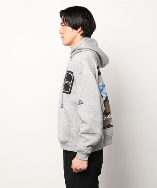 DEVA STATES（ディーヴァ ステイツ）の「BURNOUT HOODIE（パーカー・メンズ・ヘザーグレー/ブラック・M/L/XL/S）」の5枚目の写真