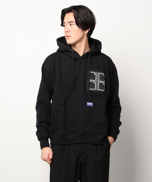 DEVA STATES（ディーヴァ ステイツ）の「BURNOUT HOODIE（パーカー・メンズ・ヘザーグレー/ブラック・M/L/XL/S）」の8枚目の写真