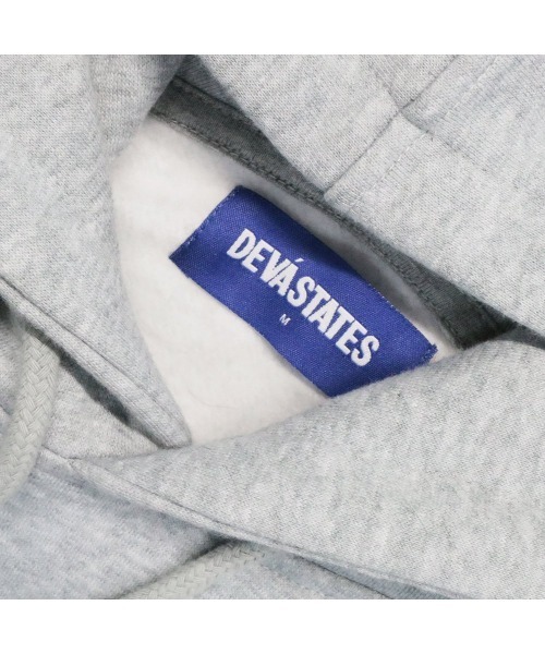DEVA STATES（ディーヴァ ステイツ）の「BURNOUT HOODIE（パーカー・メンズ・ヘザーグレー/ブラック・M/L/XL/S）」の12枚目の写真