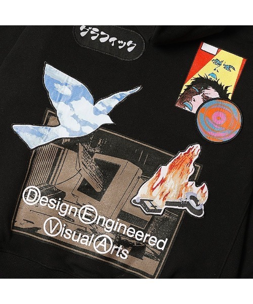 DEVA STATES（ディーヴァ ステイツ）の「BURNOUT HOODIE（パーカー・メンズ・ヘザーグレー/ブラック・M/L/XL/S）」の11枚目の写真