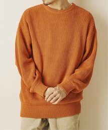 417 EDIFICE | ◆コットンカシミヤ アゼ クルーネック(ニット/セーター)