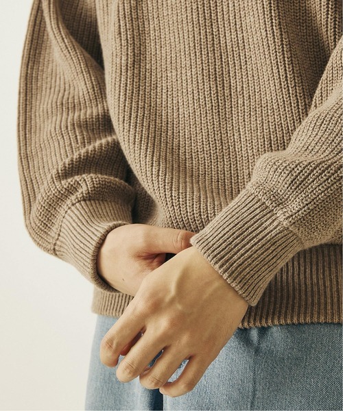 417 EDIFICE（フォーワンセブンエディフィス）の「◆コットンカシミヤ アゼ クルーネック（ニット/セーター・メンズ・ホワイト/グレー/グレー系その他/ブルー系その他/オレンジ・SMALL/MEDIUM/LARGE）」の10枚目の写真