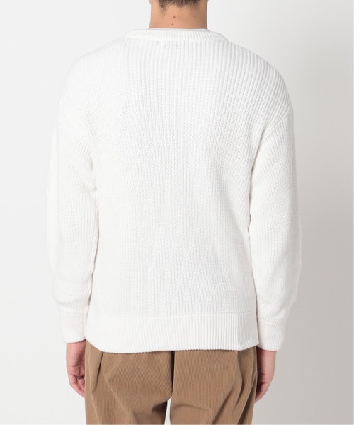 417 EDIFICE（フォーワンセブンエディフィス）の「◆コットンカシミヤ アゼ クルーネック（ニット/セーター・メンズ・ホワイト/グレー/グレー系その他/ブルー系その他/オレンジ・SMALL/MEDIUM/LARGE）」の18枚目の写真
