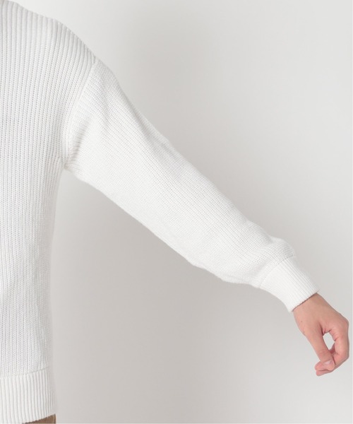 417 EDIFICE（フォーワンセブンエディフィス）の「◆コットンカシミヤ アゼ クルーネック（ニット/セーター・メンズ・ホワイト/グレー/グレー系その他/ブルー系その他/オレンジ・SMALL/MEDIUM/LARGE）」の22枚目の写真