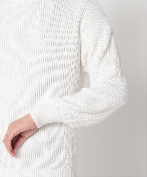 417 EDIFICE（フォーワンセブンエディフィス）の「◆コットンカシミヤ アゼ クルーネック（ニット/セーター・メンズ・ホワイト/グレー/グレー系その他/ブルー系その他/オレンジ・SMALL/MEDIUM/LARGE）」の15枚目の写真