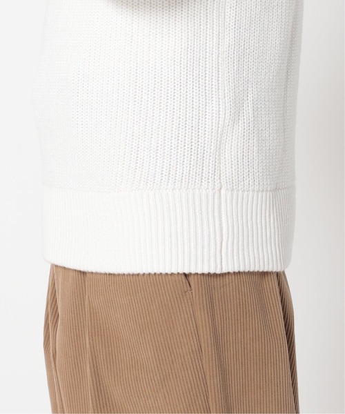 417 EDIFICE（フォーワンセブンエディフィス）の「◆コットンカシミヤ アゼ クルーネック（ニット/セーター・メンズ・ホワイト/グレー/グレー系その他/ブルー系その他/オレンジ・SMALL/MEDIUM/LARGE）」の12枚目の写真