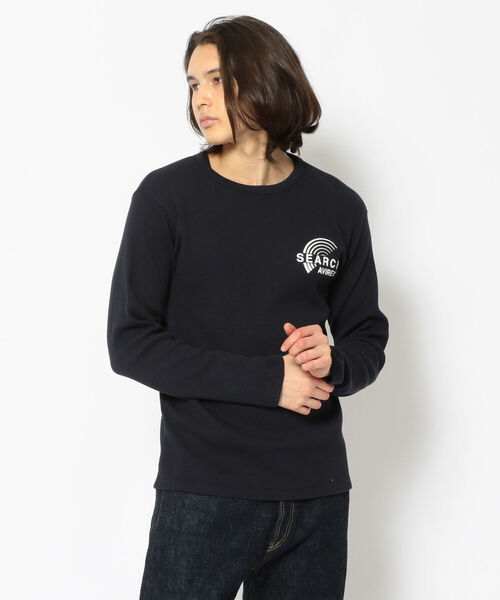 AVIREX(アヴィレックス)の「長袖 サーチャー ミニワッフル Tシャツ / LONGSLEEVE SEARCHER MINI WAFFLE T-SHIRT / アヴィレックス / AVIREX(Tシャツ/カットソー・メンズ・ブラック/オフホワイト/ネイビー/セージグリーン・XX-LARGE/X-LARGE/LARGE/MEDIUM)」の7枚目の写真