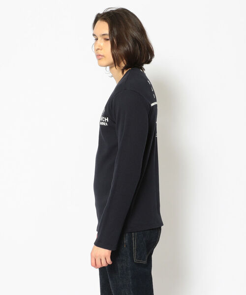 AVIREX(アヴィレックス)の「長袖 サーチャー ミニワッフル Tシャツ / LONGSLEEVE SEARCHER MINI WAFFLE T-SHIRT / アヴィレックス / AVIREX(Tシャツ/カットソー・メンズ・ブラック/オフホワイト/ネイビー/セージグリーン・XX-LARGE/X-LARGE/LARGE/MEDIUM)」の9枚目の写真