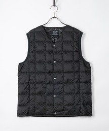 TAION | 【TAION/タイオン】Vネックボタンダウンベスト/インナーダウン(ダウンベスト)