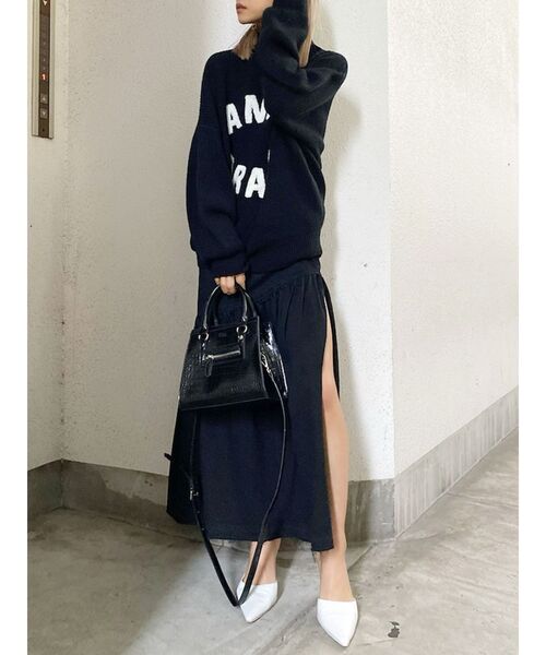 GYDA(ジェイダ)の「サイドスリットマーメイドデニム ジャンスカ(ジャンパースカート・レディース・ブラック/ブルー・SMALL/MEDIUM)」の13枚目の写真