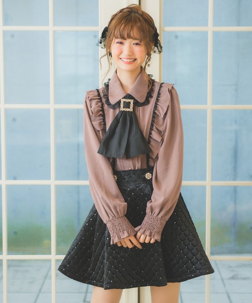 ロジータ ROJITA ネクタイ付きブラウス （グリーン） ロジータ ROJITA ネクタイ付きブラウス （グリーン