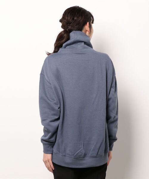 KOBE LETTUCE（コウベレタス）の「裏起毛タートルネックスウェットトップス[C5797]（スウェット・レディース・ブラック/ブルー/アイボリー/モカ・FREE）」の5枚目の写真