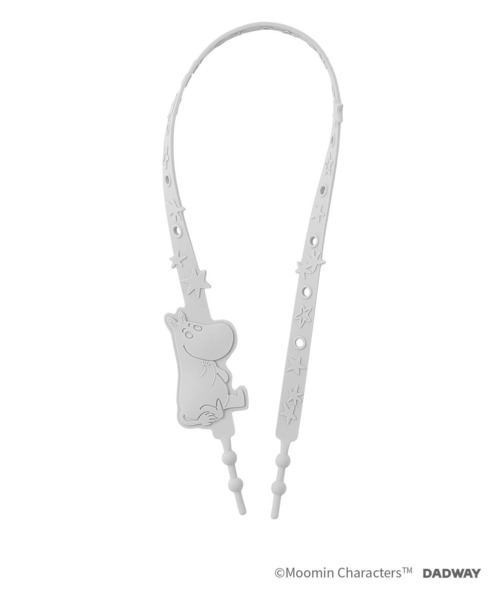 MOOMIN BABY（ムーミンベビー）の「シリコーンストラップ ムーミン（ベビーカー/ベビーカー用品・キッズ・ピンク/ライトグレー/ライトブルー・ONE SIZE）」の2枚目の写真