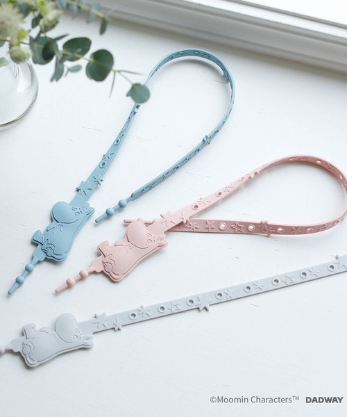 MOOMIN BABY（ムーミンベビー）の「シリコーンストラップ ムーミン（ベビーカー/ベビーカー用品・キッズ・ピンク/ライトグレー/ライトブルー・ONE SIZE）」の4枚目の写真