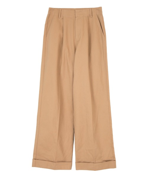UR'S(ユアーズ)の「セミワイドチノパンツ(その他パンツ・レディース・ブラック/ベージュ・TM/S/M/L)」の4枚目の写真