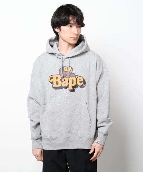 値下げ！A BATHING APE BABY MILOパーカー　リバーシブル迷彩 A BATHING APE BABY MILO パーカー グレー 値下げ！A BATHING APE BABY