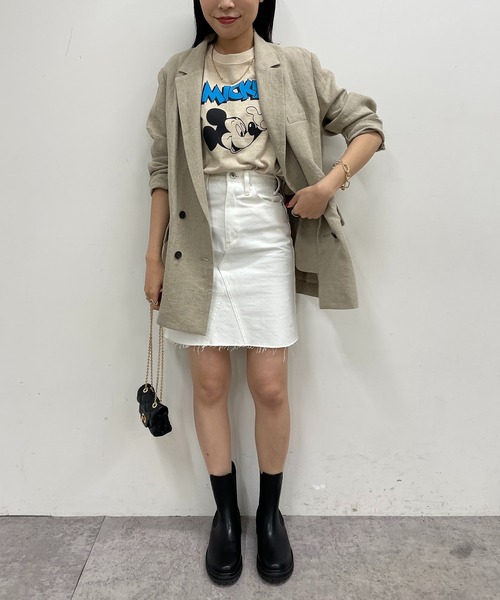 LOUNGEDRESS（ラウンジドレス）の「【GOOD ROCK SPEED/グッドロックスピード】MICKY  Tシャツ（Tシャツ/カットソー・レディース・ベージュ・FREE）」の3枚目の写真