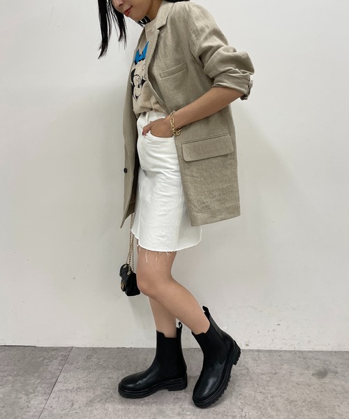 LOUNGEDRESS（ラウンジドレス）の「【GOOD ROCK SPEED/グッドロックスピード】MICKY  Tシャツ（Tシャツ/カットソー・レディース・ベージュ・FREE）」の4枚目の写真