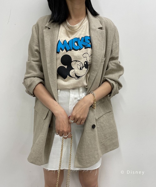 LOUNGEDRESS（ラウンジドレス）の「【GOOD ROCK SPEED/グッドロックスピード】MICKY  Tシャツ（Tシャツ/カットソー・レディース・ベージュ・FREE）」の11枚目の写真