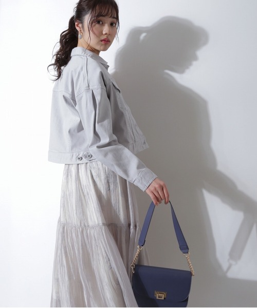 PROPORTION BODY DRESSING（プロポーションボディドレッシング）の「【美人百花4月号掲載商品】ショート丈デニムＧジャン / 1212155203（デニムジャケット・レディース・オフホワイト/グレー/ブルー・SMALL/MEDIUM）」の8枚目の写真