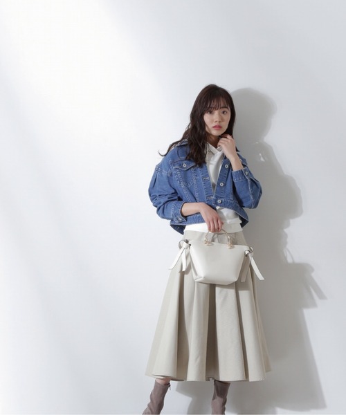 PROPORTION BODY DRESSING（プロポーションボディドレッシング）の「【美人百花4月号掲載商品】ショート丈デニムＧジャン / 1212155203（デニムジャケット・レディース・オフホワイト/グレー/ブルー・SMALL/MEDIUM）」の11枚目の写真