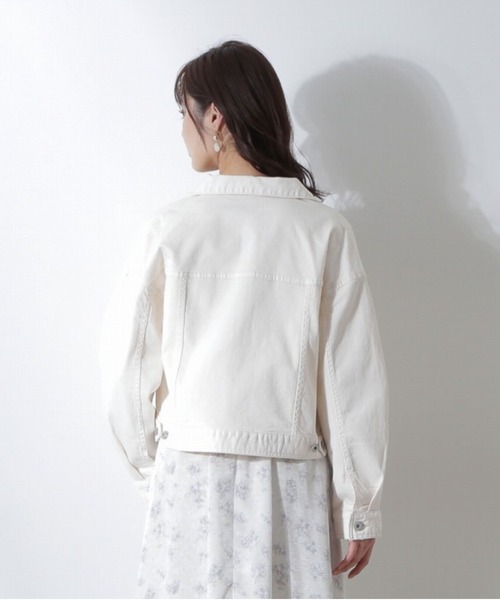 PROPORTION BODY DRESSING（プロポーションボディドレッシング）の「【美人百花4月号掲載商品】ショート丈デニムＧジャン / 1212155203（デニムジャケット・レディース・オフホワイト/グレー/ブルー・SMALL/MEDIUM）」の4枚目の写真