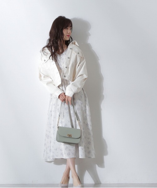 PROPORTION BODY DRESSING（プロポーションボディドレッシング）の「【美人百花4月号掲載商品】ショート丈デニムＧジャン / 1212155203（デニムジャケット・レディース・オフホワイト/グレー/ブルー・SMALL/MEDIUM）」の6枚目の写真