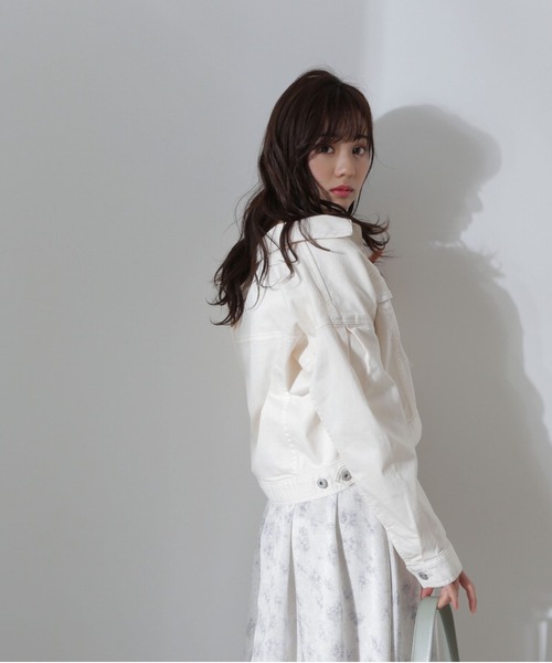 PROPORTION BODY DRESSING（プロポーションボディドレッシング）の「【美人百花4月号掲載商品】ショート丈デニムＧジャン / 1212155203（デニムジャケット・レディース・オフホワイト/グレー/ブルー・SMALL/MEDIUM）」の7枚目の写真