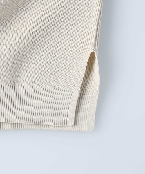 HONEYSUCKLE ROSE（ハニーサックルローズ）の「【HONEYSUCKLE ROSE】洗えて軽いニットパーカー（ニット/セーター・レディース・ベージュ/オフホワイト・M/L）」の9枚目の写真