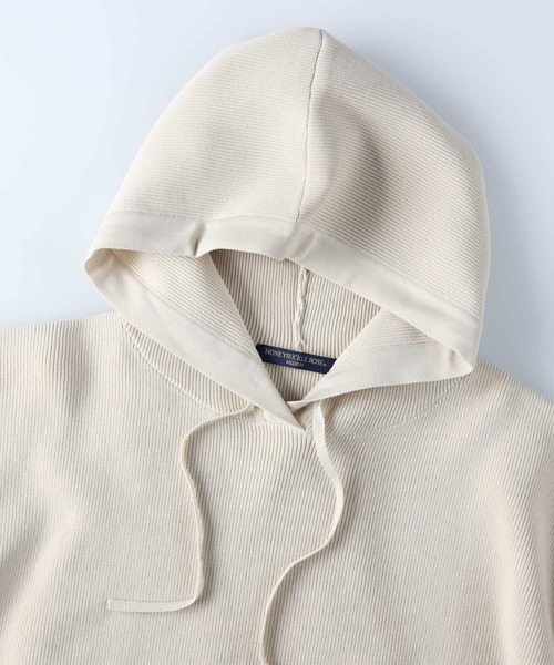 HONEYSUCKLE ROSE（ハニーサックルローズ）の「【HONEYSUCKLE ROSE】洗えて軽いニットパーカー（ニット/セーター・レディース・ベージュ/オフホワイト・M/L）」の11枚目の写真