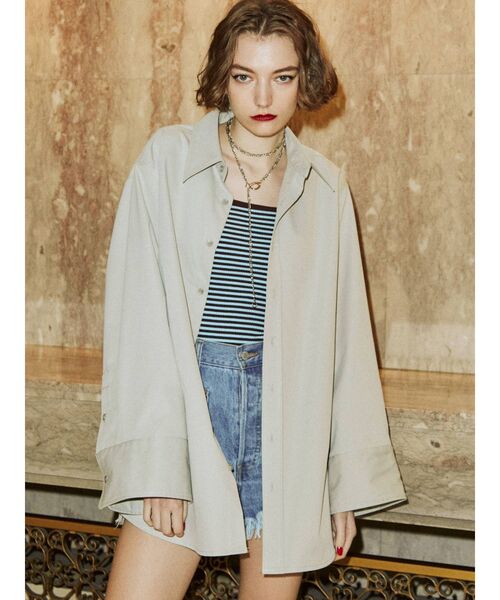 jouetie（ジュエティ）の「パイピングキャミブラトップ（キャミソール・レディース・ブラック/グリーン/ブルー/ベージュ・MEDIUM）」の21枚目の写真