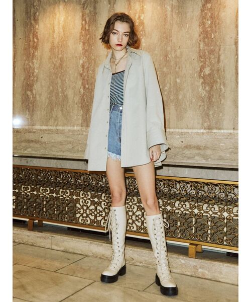 jouetie（ジュエティ）の「パイピングキャミブラトップ（キャミソール・レディース・ブラック/グリーン/ブルー/ベージュ・MEDIUM）」の22枚目の写真