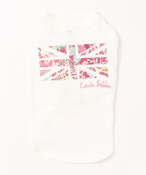 LAURA ASHLEY(ローラアシュレイ)の「LAURA ASHLEY/ユニオンプリントハイネックTシャツ(ペットウェア・レディース・ホワイト/パープル・2XS/XS/S/L/M/2M/2L)」の5枚目の写真