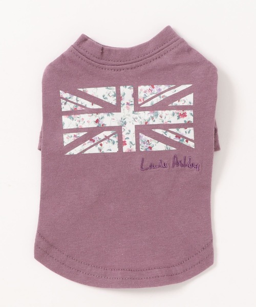 LAURA ASHLEY(ローラアシュレイ)の「LAURA ASHLEY/ユニオンプリントハイネックTシャツ(ペットウェア・レディース・ホワイト/パープル・2XS/XS/S/L/M/2M/2L)」の6枚目の写真