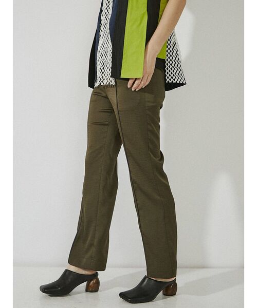 UN3D.（アンスリード）の「SATIN STRAIGHT PT / サテンストレートパンツ（その他パンツ・レディース・オレンジ/カーキ・36/38）」の4枚目の写真