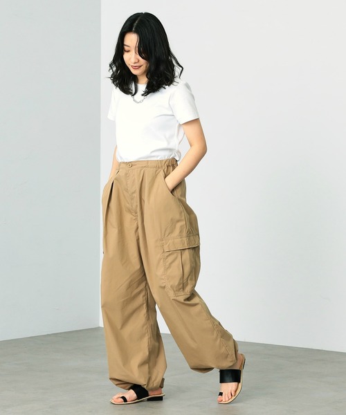 Alpha Industries(アルファインダストリーズ)の「M-51 バルーンワイドカーゴカラーパンツ(カーゴパンツ・レディース・ホワイト/ベージュ/オリーブ・SMALL/MEDIUM)」の6枚目の写真