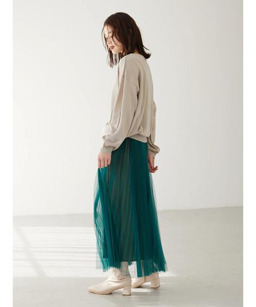 Furryrate(ファーリーレート)の「・furry rate プリーツチュールスカート(スカート・レディース・ピンク/イエロー/グリーン・FREE)」の5枚目の写真