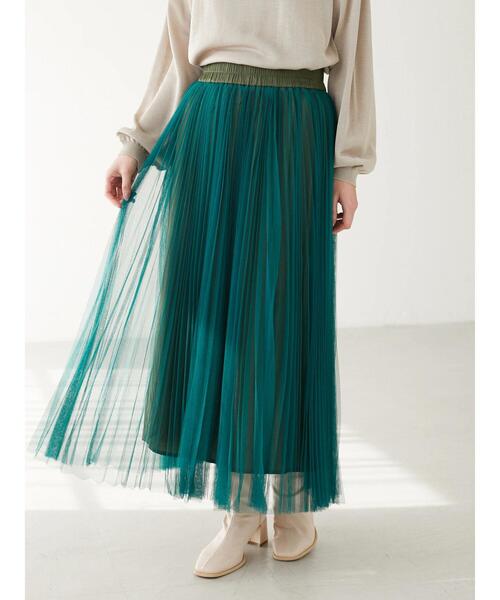 Furryrate(ファーリーレート)の「・furry rate プリーツチュールスカート(スカート・レディース・ピンク/イエロー/グリーン・FREE)」の7枚目の写真