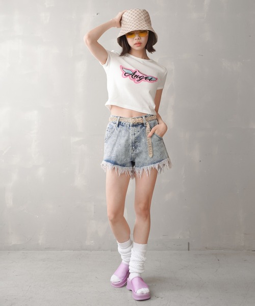 SPINNS（スピンズ）の「カラーミュールサンダル（サンダル・レディース・ホワイト/ブラック/パープル/グリーン・M/L）」の19枚目の写真