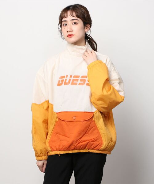 Guess（ゲス）の「Angela Wind Jacket（ナイロンジャケット・レディース・オレンジ・SMALL/X-SMALL/MEDIUM）」の5枚目の写真