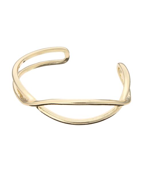 earth music&ecology(アースミュージックアンドエコロジー)の「クロスラインバングル(ブレスレット・レディース・シルバー/ゴールド・FREE)」の6枚目の写真