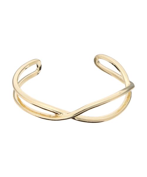 earth music&ecology(アースミュージックアンドエコロジー)の「クロスラインバングル(ブレスレット・レディース・シルバー/ゴールド・FREE)」の10枚目の写真